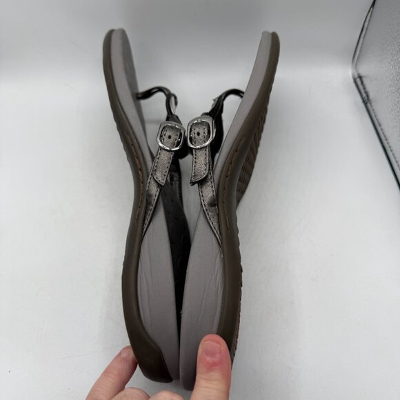Vionic Orthaheel Yolanda Sandals Women’s 11 Gray Metallic Thong Flip Flop - Picture 7 of 10
